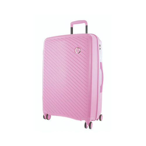 Pierre Cardin 65cm Medium Hard-Shell Suitcase in Pink