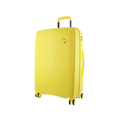 Pierre Cardin 65cm Medium Hard-Shell Suitcase in Yellow