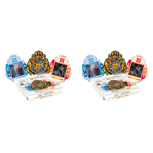 2PK Aquarius Harry Potter Crest Shaped Playing Cards Standard Deck