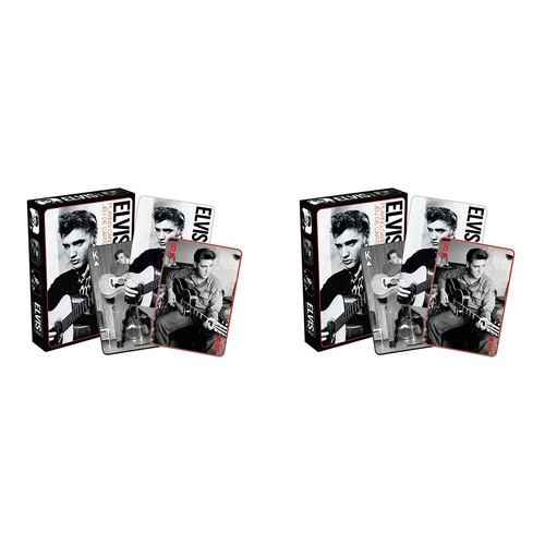 108pc Aquarius Elvis Black & White Playing Cards Deck 14y+