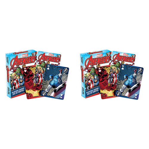 108pc Aquarius Marvel Avengers Comics Playing Cards 14y+