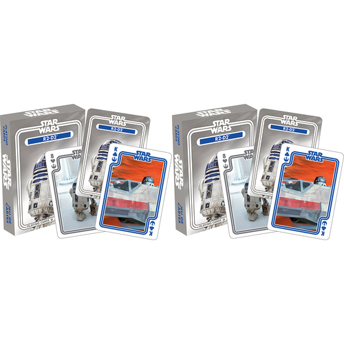108pc Aquarius Star Wars R2-D2 Playing Cards Deck 14y+