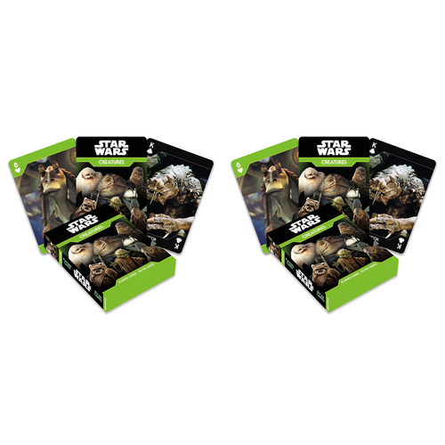 2PK Aquarius Star Wars Creatures Playing Cards Standard Deck