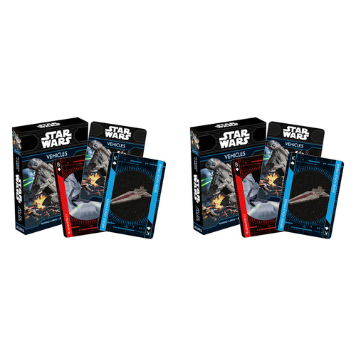 108pc Aquarius Star Wars Vehicles Playing Cards Poker Deck 14y+