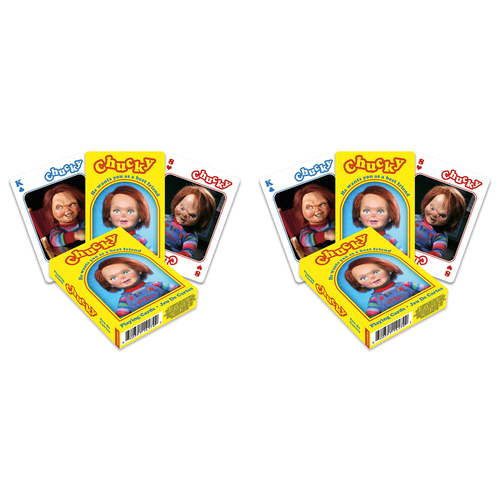 108pc Aquarius Chucky Playing Cards Game Deck Set 14y+