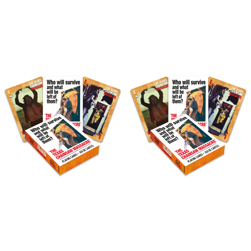 2PK Aquarius Texas Chainsaw Massacre Playing Cards Standard Deck