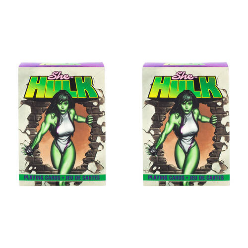 2PK Aquarius Marvel She-Hulk Playing Cards 6.35x8.89cm 14y+
