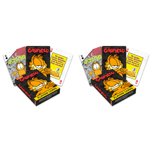 108pc Aquarius Garfield Playing Cards Deck Game Set 3y+