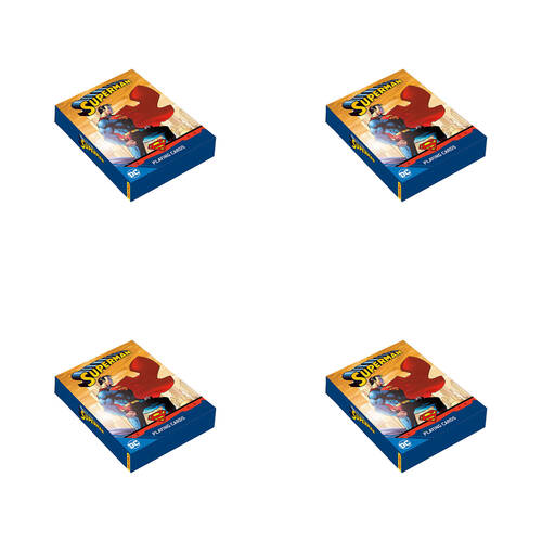 4PK Aquarius DC Comics Superman Playing Cards 6.35x8.89cm