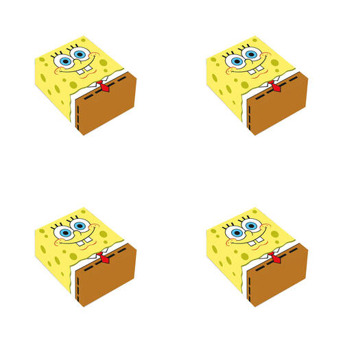 4PK Aquarius SpongeBob Premium Playing Cards 6.35x8.89cm - Assorted