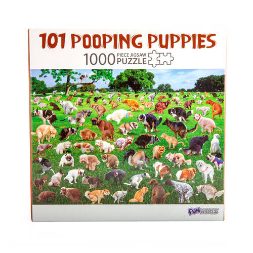 1000pc Jigsaw Puzzle Pooping Puppies Humourous Animals Multi-Colour 68x48cm
