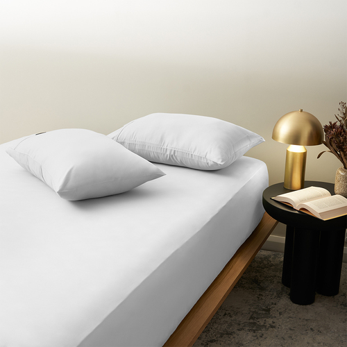 2pc Morrissey Pillowcase Pack 1200TC Luxe Super Soft  White