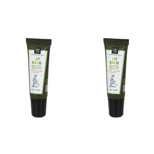2PK Esschert Design Gardener's Nourishing Moisturiser Lip Balm Aloe Vera 10ml