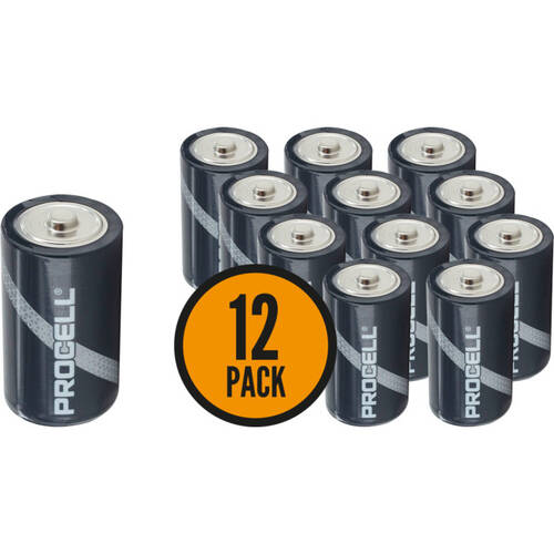 'D' 12 PACK PROCELL BATTERIES