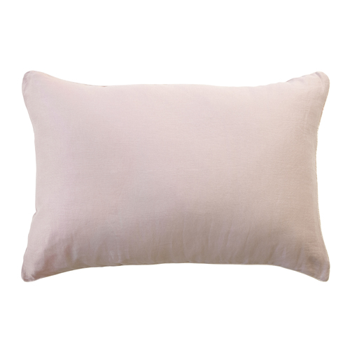 Ardor 51x76cm Silk Linen Reversible Pillowcase - Dusky Pink