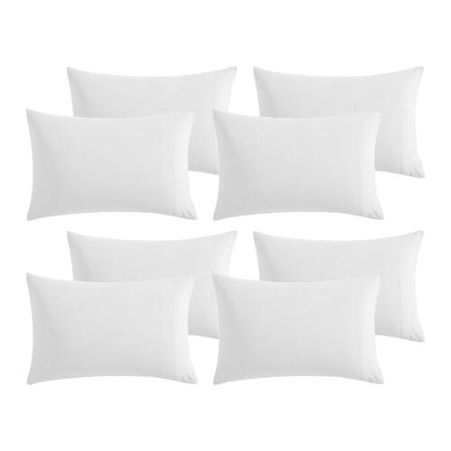 16pc Ardor Boudoir Waterproof Microfibre Pillowcases Silver 48x74cm