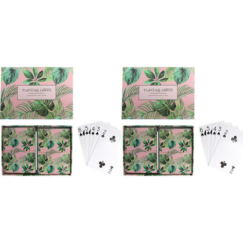 2PK LVD Rainforest Paper Playing Cards 2-Deck Poker Game w/ Box