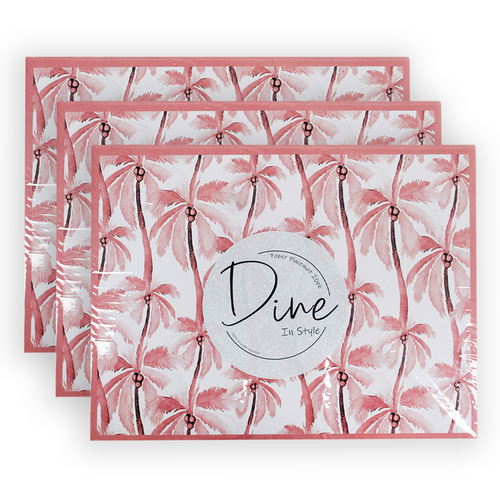 60pc LVD Paper Placemat Palms 40x30cm
