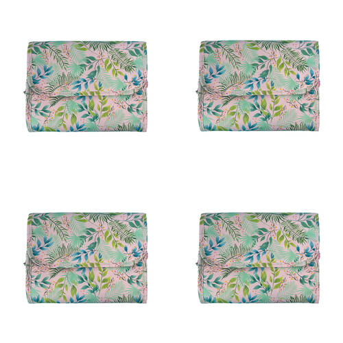 4PK Frankie & Me Women's Zip Cosmetics Hanging Toiletry Bag Large 27x18cm Floral