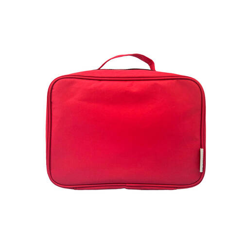 Frankie & Me Womens Zip Makeup Cosmetics Hanging Travel Toiletry Bag 27x20cm Red