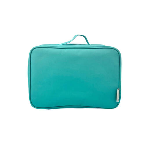 Frankie & Me Women's Zip Makeup Cosmetics Hanging Travel Toiletry Bag 27cm Green