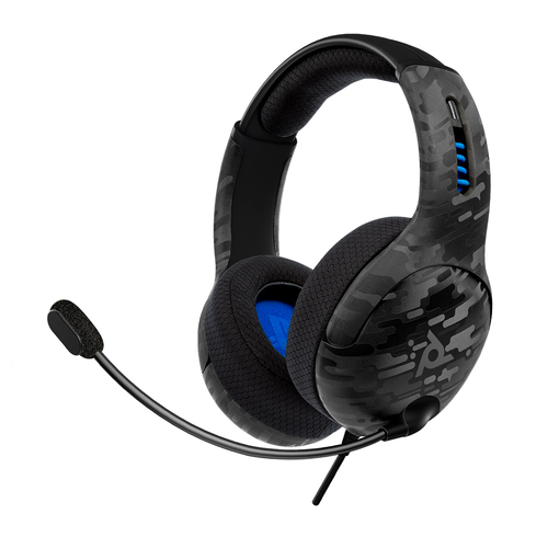 PDP Gaming LVL50 Wired Gaming Headset BLK Camo For Playstation 5/4 Consoles
