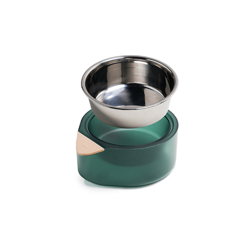 Pidan Stainless Steel Pet/Cat Single Feeding Bowl L - Green