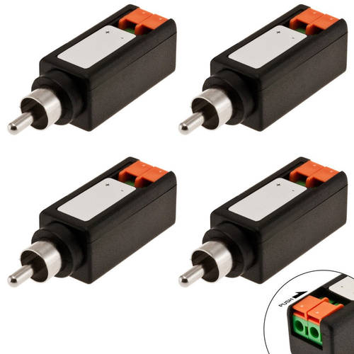 4pk RCA Plug to Terminal Screws