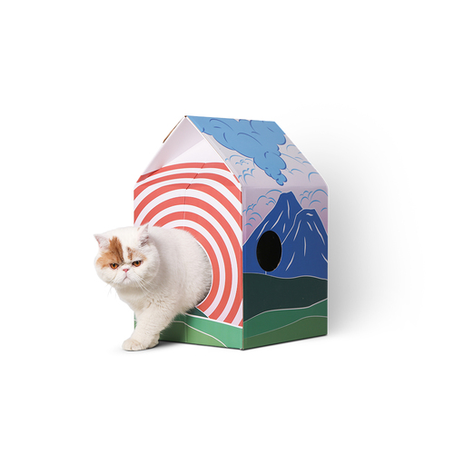 Pidan Multi-Purpose Cat Scratcher Catching Hut - Fuji