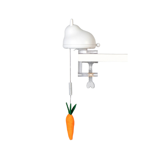 Pidan Rabbit & Carrot Automatic Pet Cat Toy - White