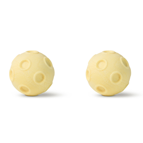 2x Pidan Falling Stone Chew Ball Pet Dog/Puppy Interactive Fun Toy - Yellow