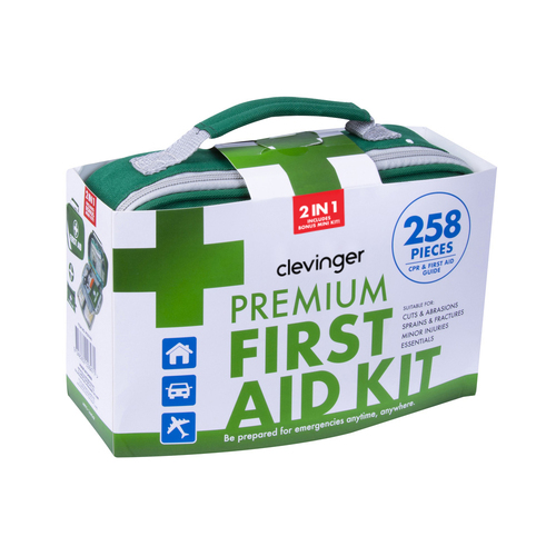 Clevinger 258pc Premium Portable First Aid Kit ARTG 400472 Approved
