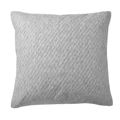 Bianca Pesaro Poly/Cotton European Square Pillowcase 65x65cm Grey Marle