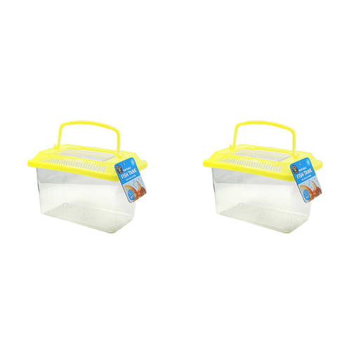 2PK Dudley's World Of Pets Portable Fish Tank Small Assorted