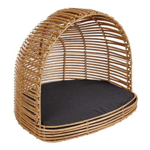 Cooper & Co. Charlie Cocoon Rattan/Wooden Pet Bed 23x77x66cm