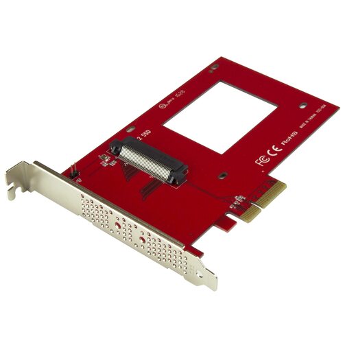 Star Tech U.2 to PCIe Adapter - 2.5" U.2 NVMe SSD - SFF-8639 - x4 PCIe