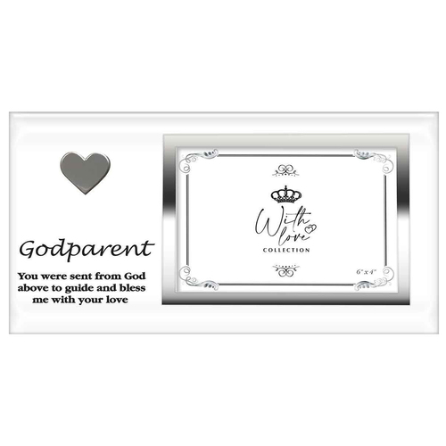Godparent Heart Frame 6x4 Inch Keepsake Novelty Photo Frame