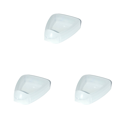 18pc Homeleisure Pot Feet White Planter Outdoor Garden 