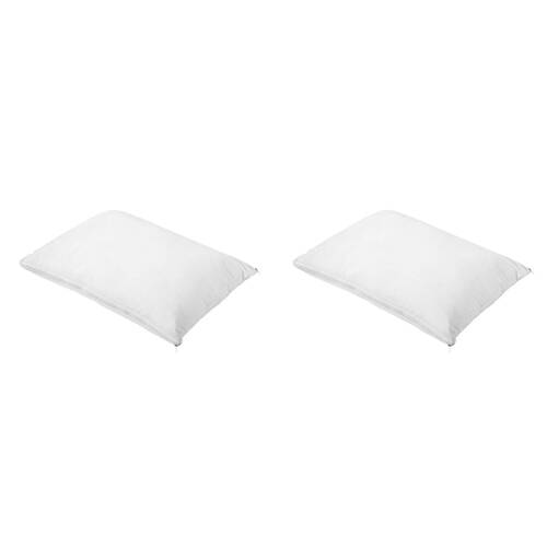2PK Jason Micro-Fibre Breezeair 2-In-1 Adjustable Pillow - White