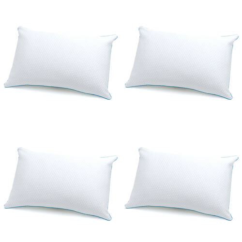 4PK Jason Kooling Medium Sleeping Pillow Home Bedding - White