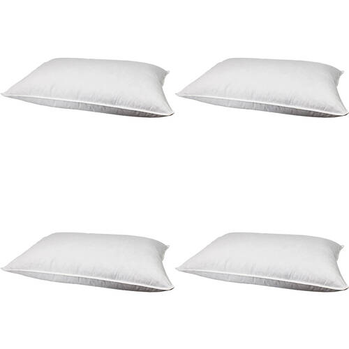 4PK Jason Commercial Feather & Down Bedroom Sleeping Pillow 48x73cm