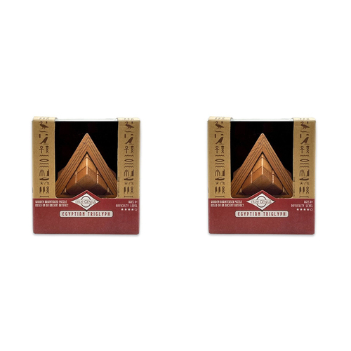 2PK Project Genius 12.7cm Egyptian Triglyph Puzzle Solving Toy 8y+