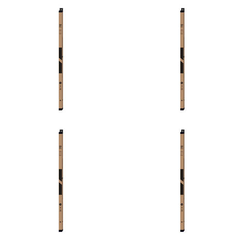 4PK Impact Merch Wooden Magnetic Hangers 25x92cm - Black Boxed