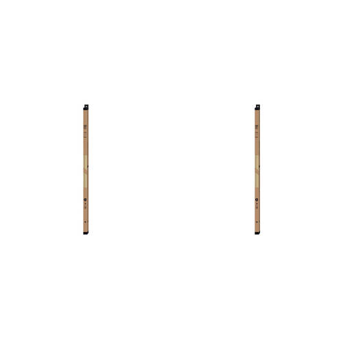 2PK Impact Merch Wooden Magnetic Hangers 25x92cm - Natural Boxed