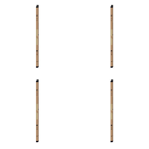 4PK Impact Merch Wooden Magnetic Hangers 25x92cm - Natural Boxed