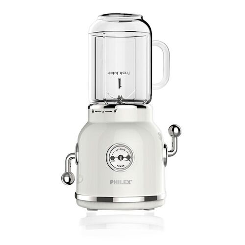 Philex Retro Style Electric Blender White 600ml