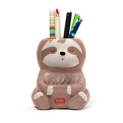 Legami Desk Friends Ceramic Pen/Ballpen Pencil Holder - Sloth