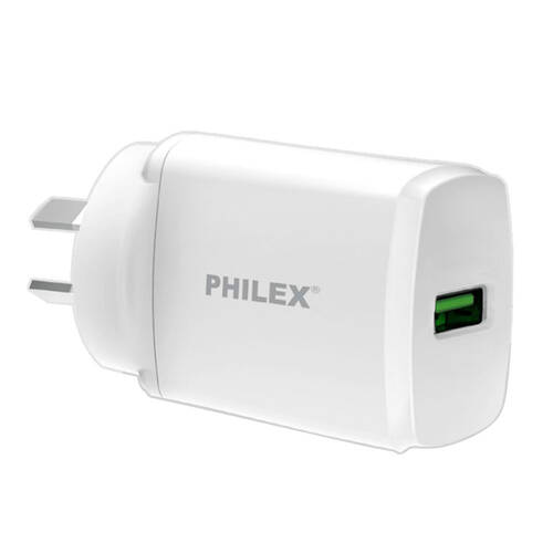 Philex 18W USB Wall Charger - White