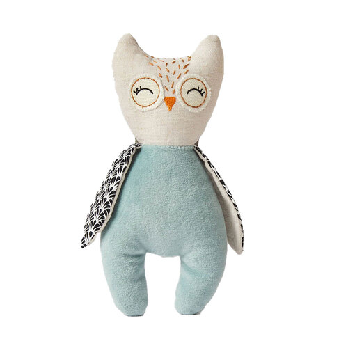 Jiggle & Giggle Bunny & Owl Rattles Kids Toy Plush Assorted 0+
