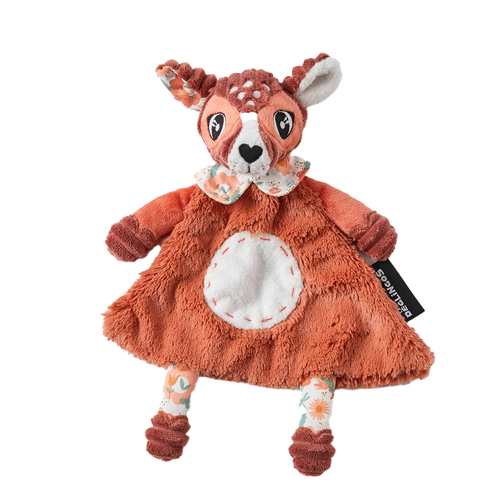 Les Deglingos Baby 21cm Melimelos The Deer Comforter - Red